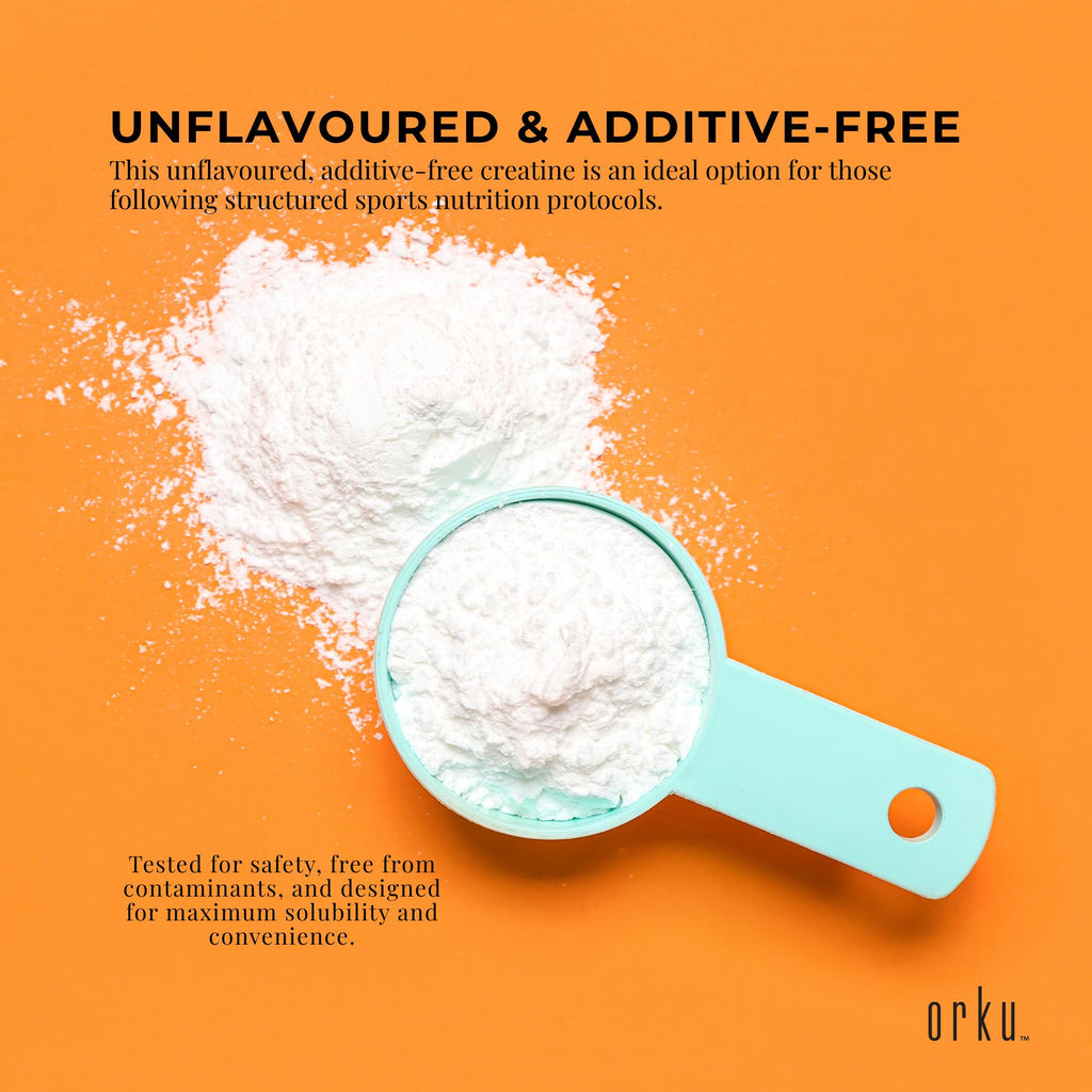 Orku 3Kg Creatine Monohydrate Powder Tub – 200 Mesh Micronised | 99.9% Purity-4