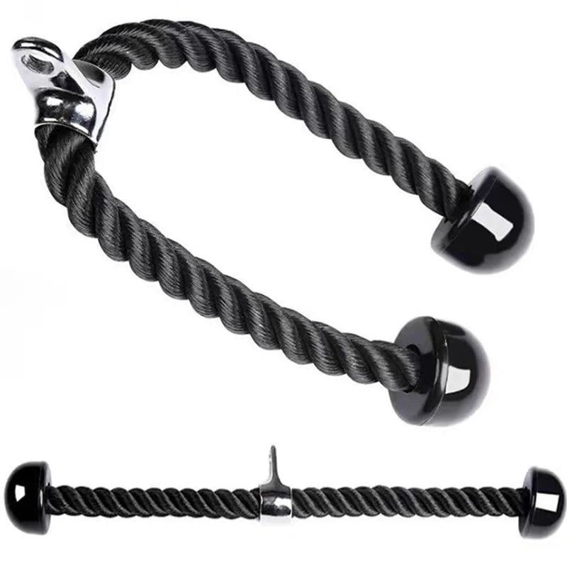 NNEOBA 120cm Triceps Pull Down Rope Heavy Duty Cable Attachment Black