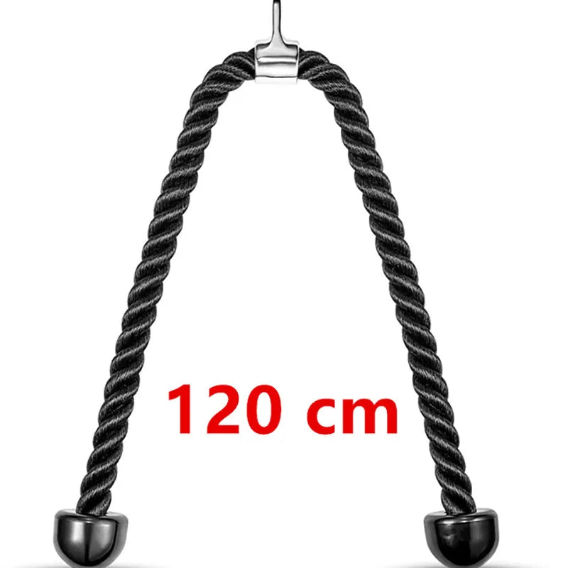 NNEOBA 120cm Triceps Pull Down Rope Heavy Duty Cable Attachment Black