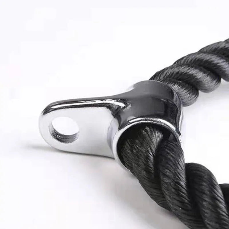 NNEOBA 120cm Triceps Pull Down Rope Heavy Duty Cable Attachment Black