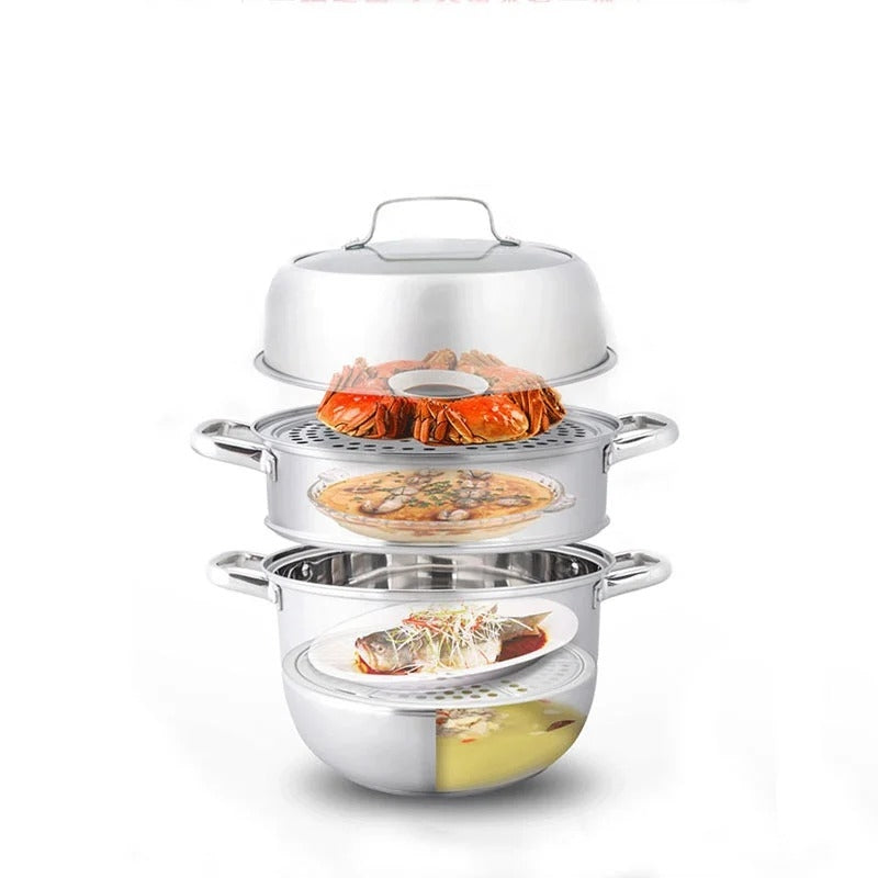 NNEDSZ Zhang Xiao Quan 28cm 3-Tier Steamer