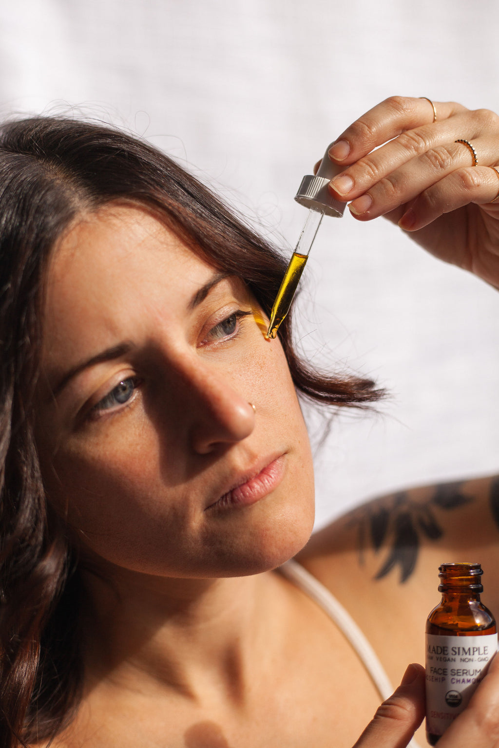 Rosehip Chamomile Face Serum for Sensitive Skin - Certified Organic, Vegan & Cruelty-free-9