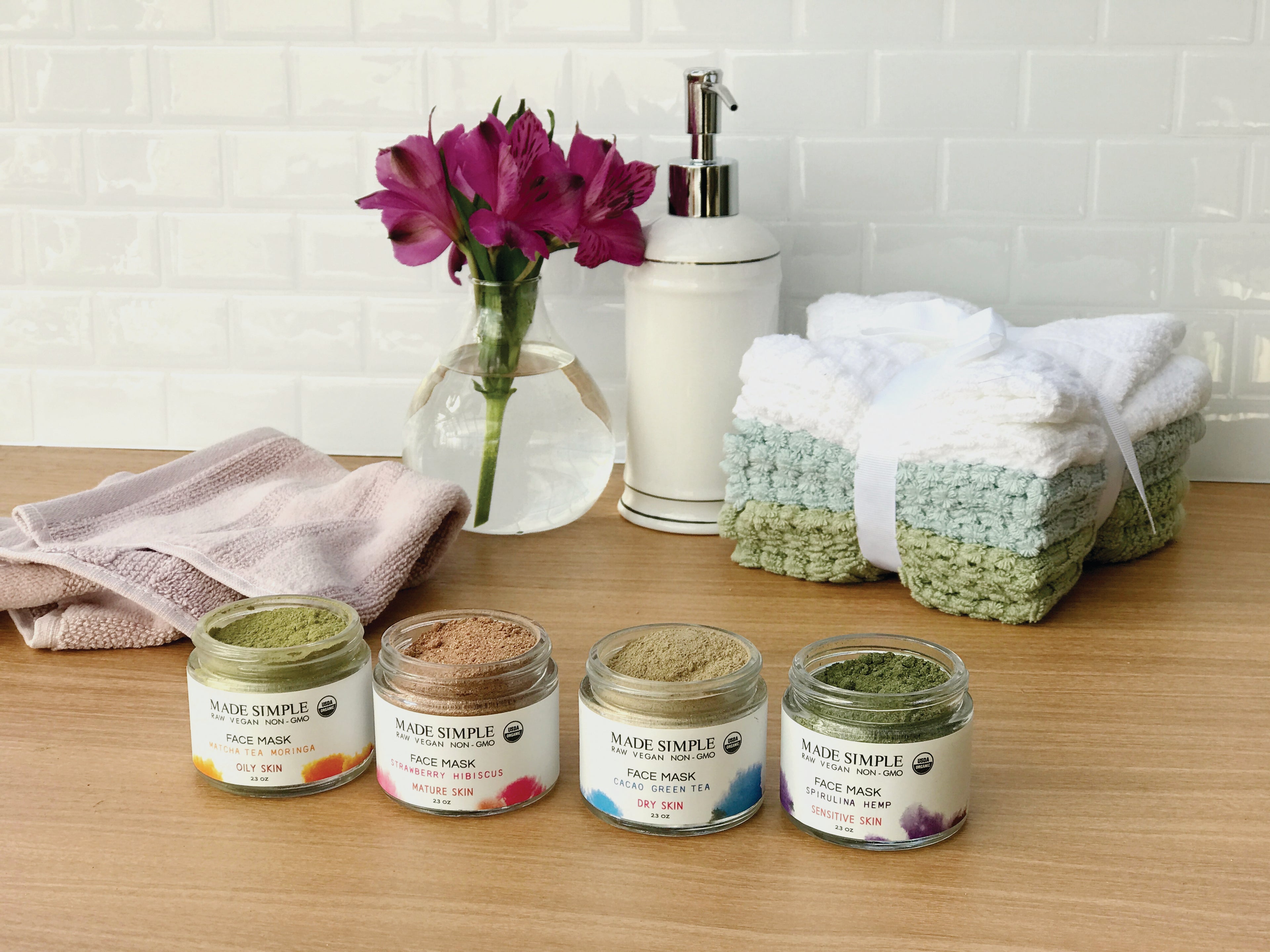 Matcha Tea Moringa Face Mask for Oily Skin - Certified Organic, Vegan &amp; Cruelty-free