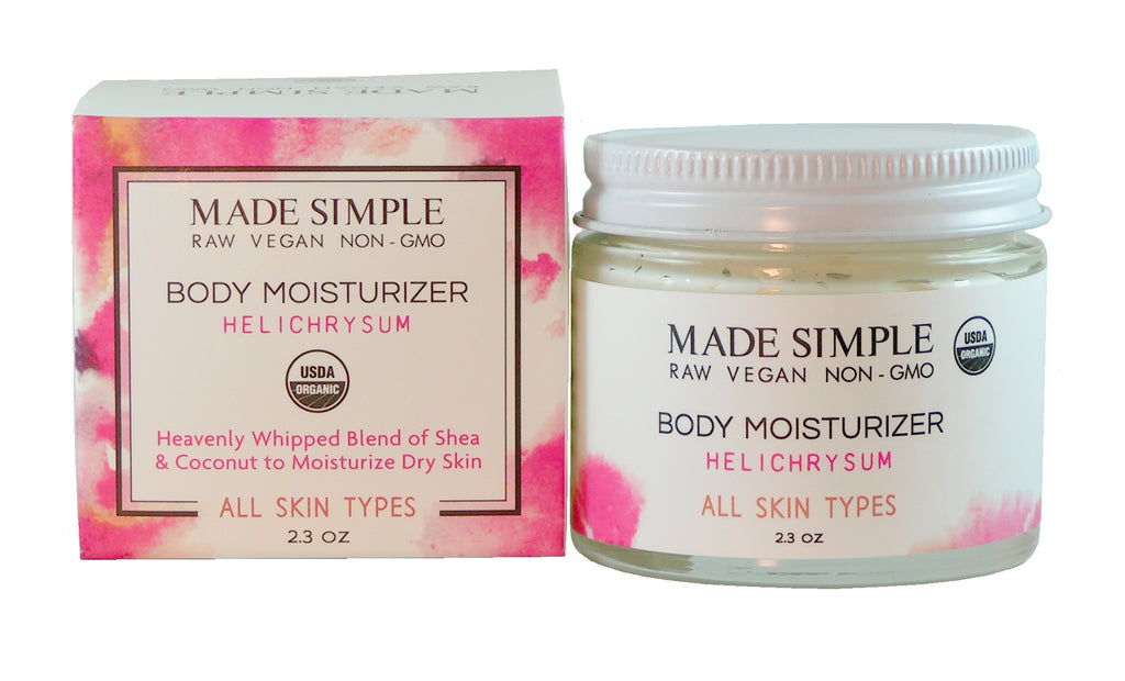 Helichrysum Moisturizer - Certified Organic, Vegan &amp; Cruelty-free