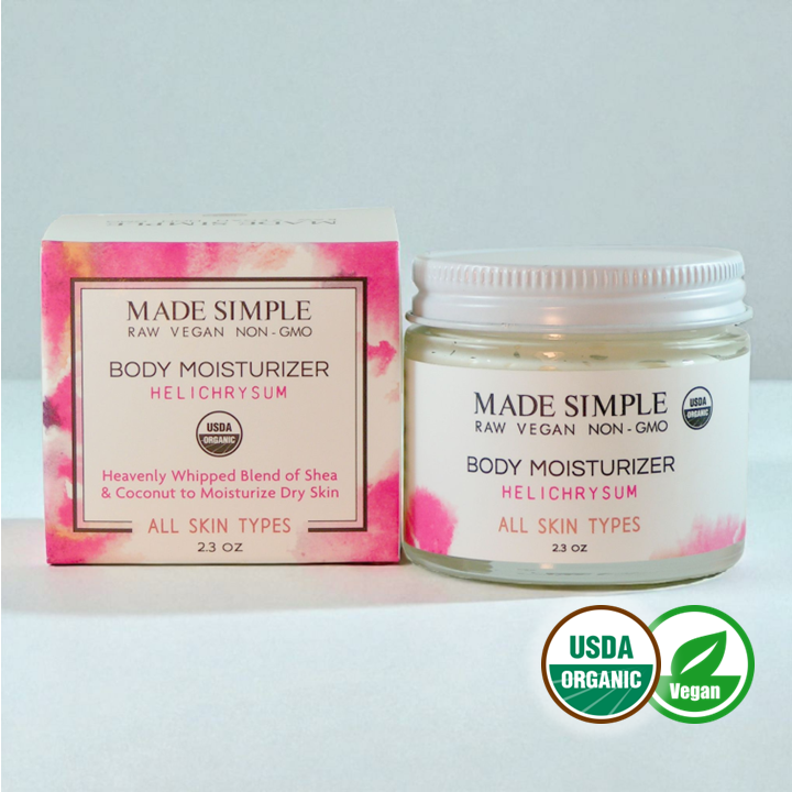 Helichrysum Moisturizer - Certified Organic, Vegan &amp; Cruelty-free